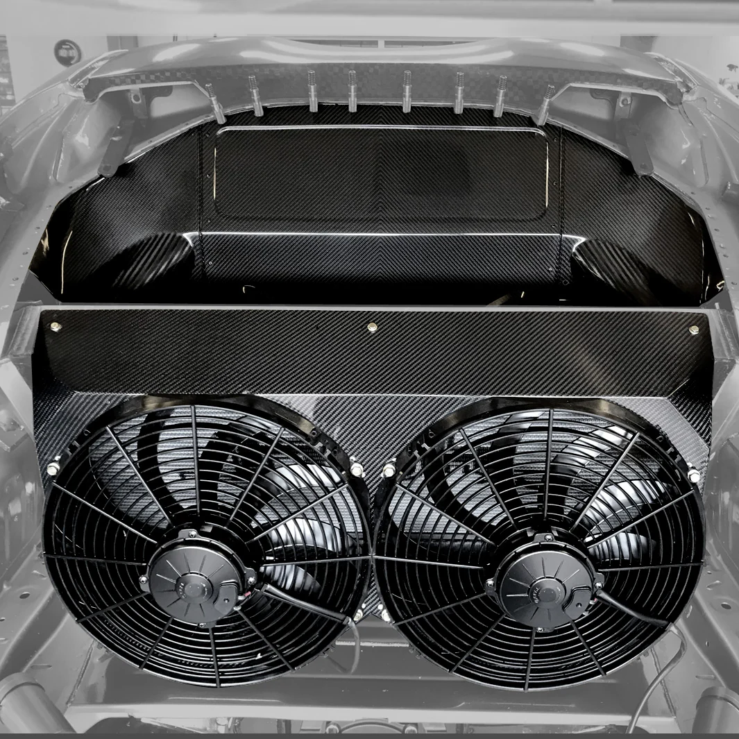 Carbon Fiber Rear Mounted Radiator Fan Diffusor V2 [Redirected] - Image 2