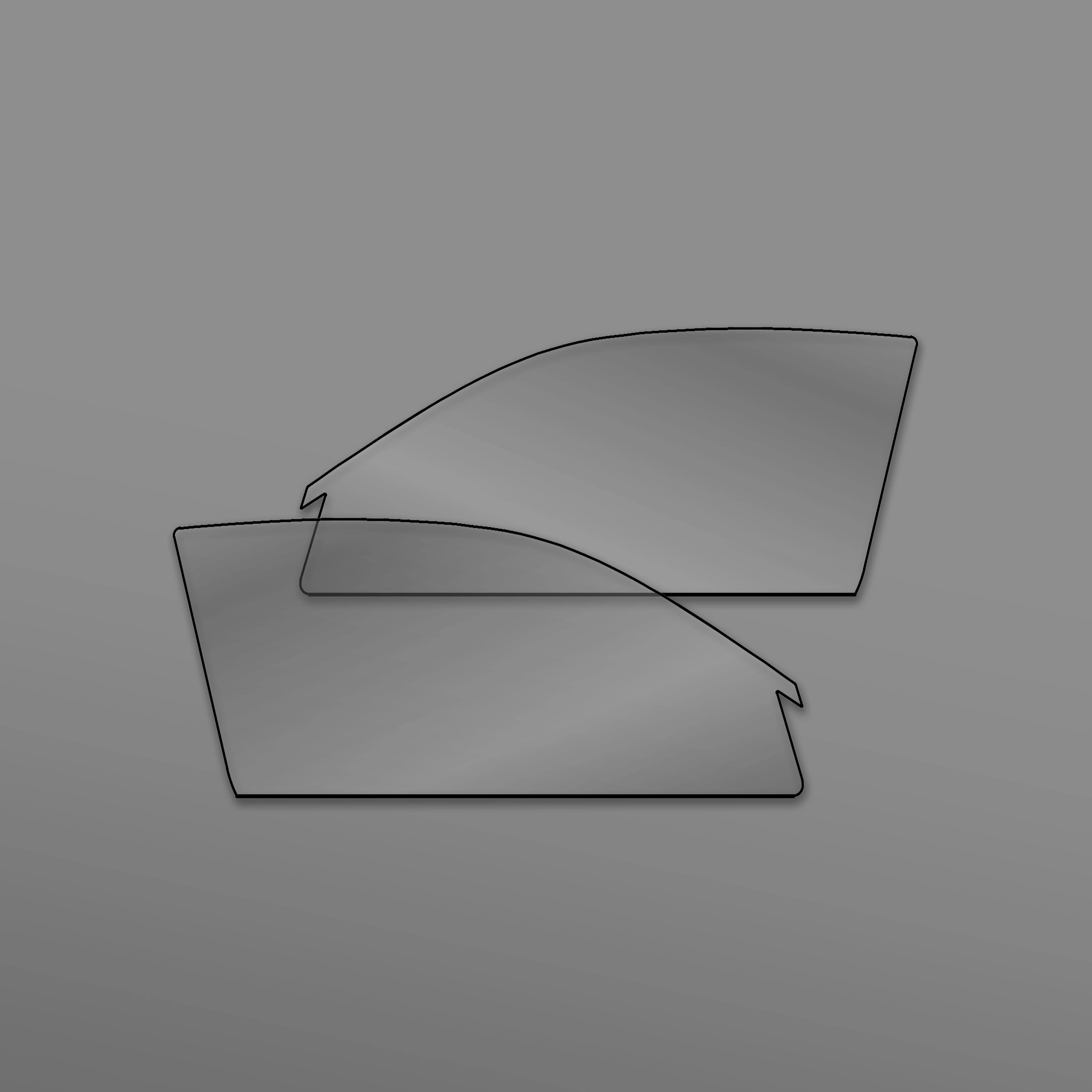 E36 Lexan (Sapphire Coated) Window Set [Pre cut Lexan sheet (flat) 3mm] - Image 2