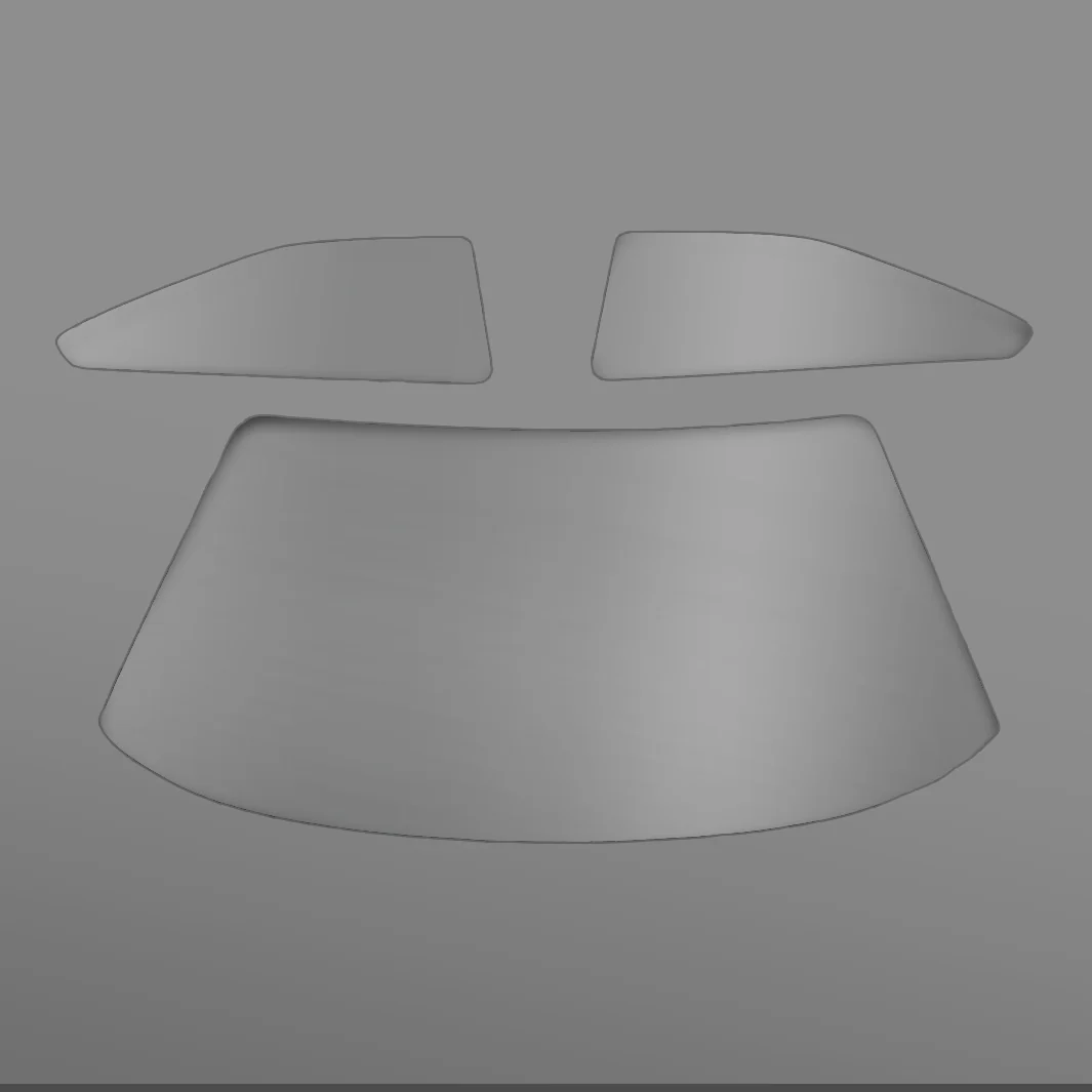 F22 Lexan (Sapphire Coated) Window Set  [Pre cut Lexan sheet (flat) 3mm]