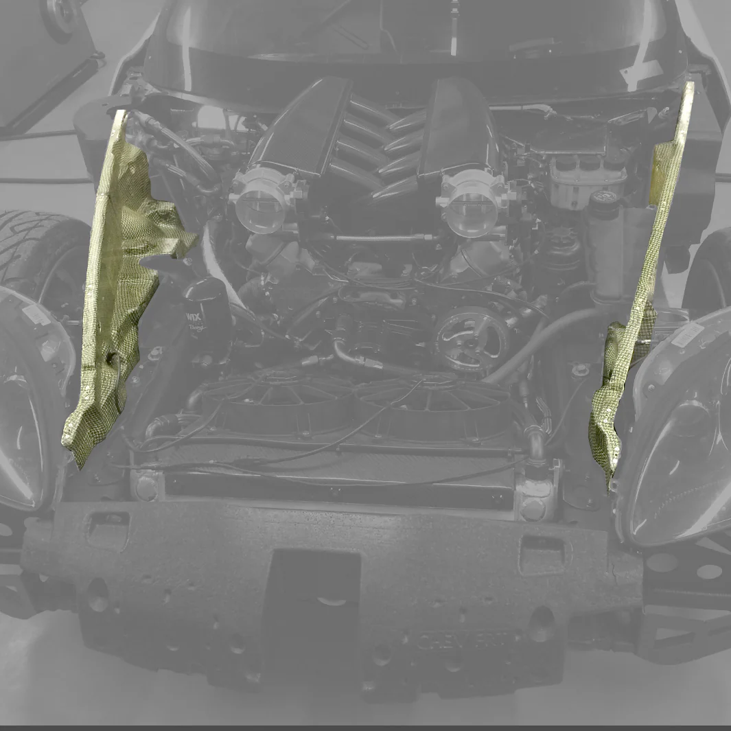 Corvette C6 Front Wheel Cover Set