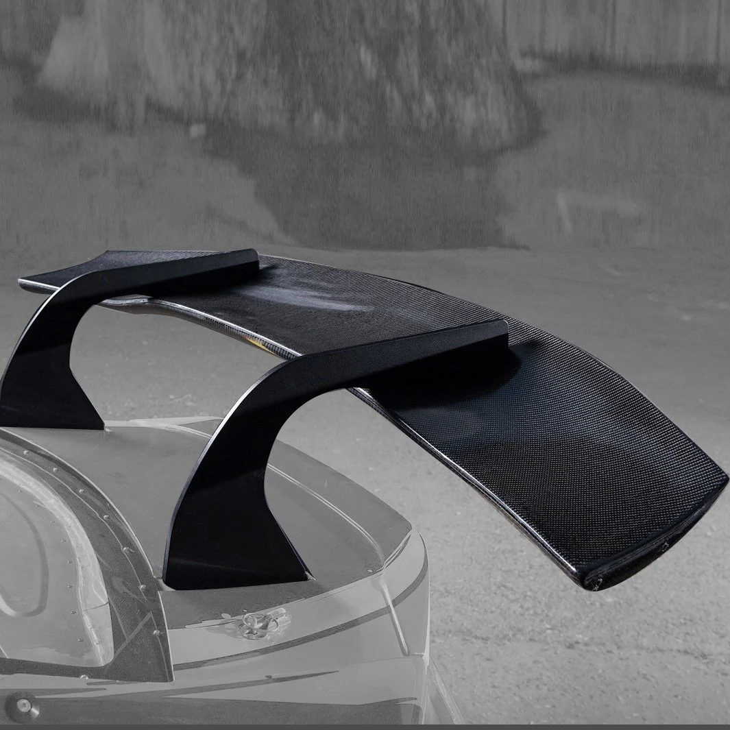 GT86 Rear Spoiler [Swan Type] With Aluminum Brackets - Carbon Fiber only